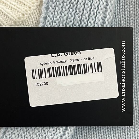 En Saison Ayden Sweater Top Ice Blue XS NWT - Picture 8 of 12